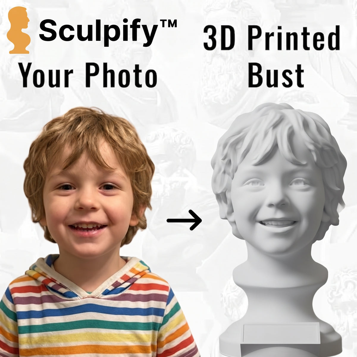 Sculpify™ Personalized Bust Sculpture